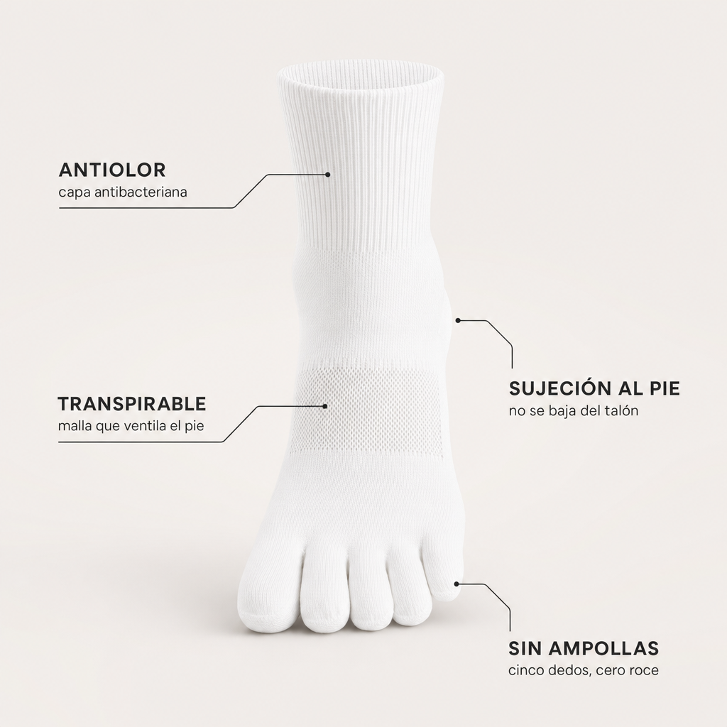 Calcetines de Cinco Dedos para Pádel - VTLFX